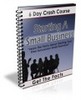 Thumbnail Starting A Small Business Crash Course - with PLR + BONUS!