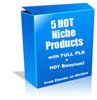 Thumbnail 5 HOT Niche Products - with FULL PLR+2 Mystery BONUSES!