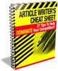 Thumbnail Article Writer's Cheat Sheet - with PLR + 2 Mystery BONUSES!