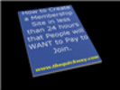 Thumbnail How To Start A Profitable Membership Site In 24 Hours!