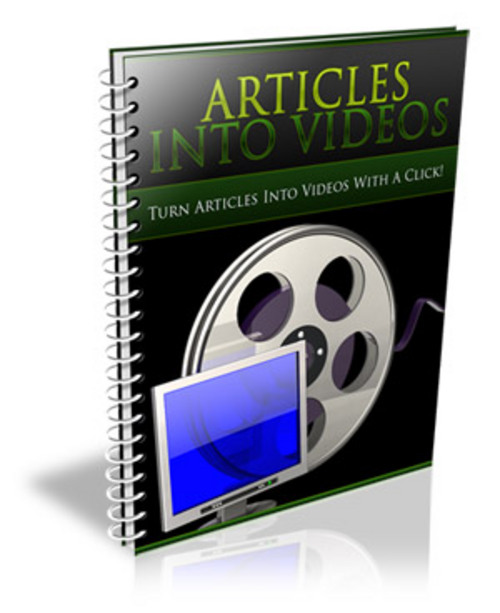 Product picture Turn Articles Into Videos- with Private Label Rights + BONUS