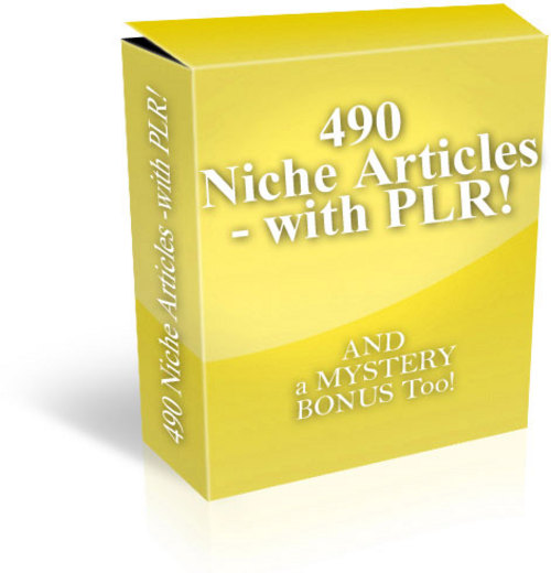 Product picture 490 Articles on 40 Niches - with PLR + MYSTERY BONUS!