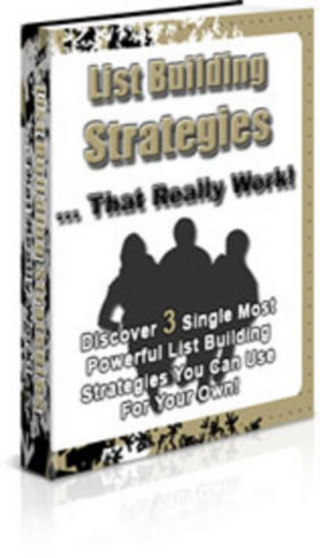 Product picture List Building Strategies That Really Work - with PLR + BONUS