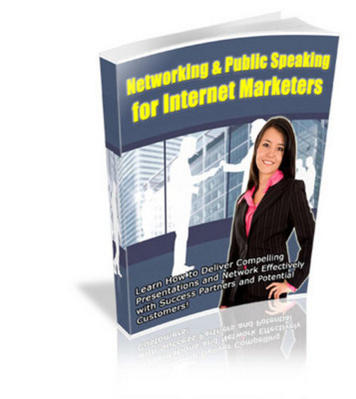 Product picture Networking and Public Speaking for Internet Marketers - PLR!
