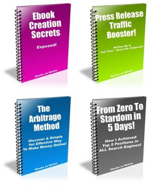 Product picture 4 Ebooks on Traffic Generation - with FULL MRR+ BONUS!