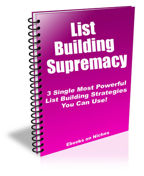 Product picture Discover 3 Most Powerful List Building  Strategies!