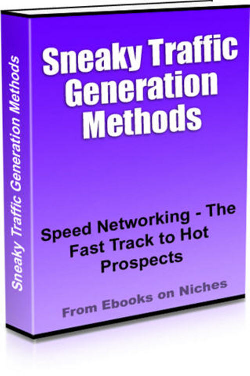 Product picture Sneaky Traffic Generation Methods - MRR + 2 Mystery BONUSES!