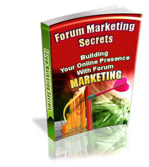 Product picture Forum Marketing Secrets - with FULL PLR + 2 Mystery BONUSES