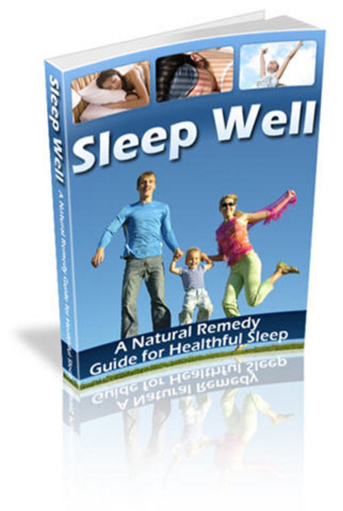 Product picture Sleep Well: A Natural Remedy Guide for Healthful Sleep - MRR