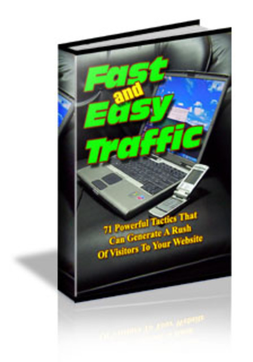 Product picture  Fast And Easy Traffic - 71 Powerful Traffic Generation Tips