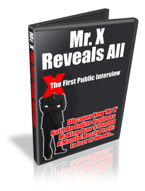 Product picture Mr X Interview - Private Label Rights + 2 Mystery BONUSES!