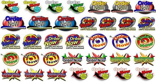 Product picture 5 Sets of Order Button Graphics - with FULL PLR + 2 BONUSES!