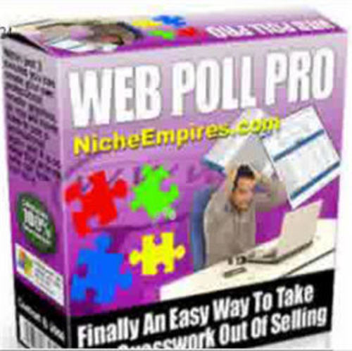 Product picture Web Poll Pro - with Master Resell Rights + 2 Mystery BONUSES