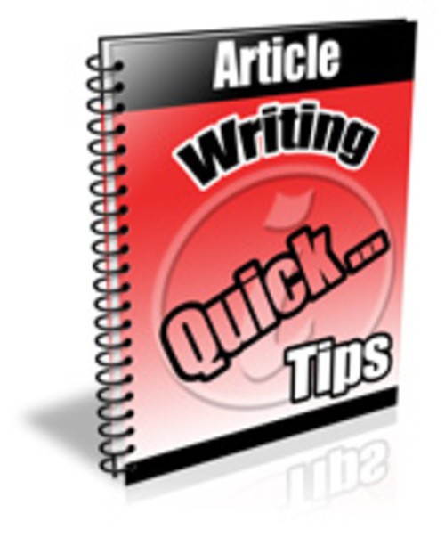 Product picture Article Writing Quick Tips E-course - with PLR + BONUSES!