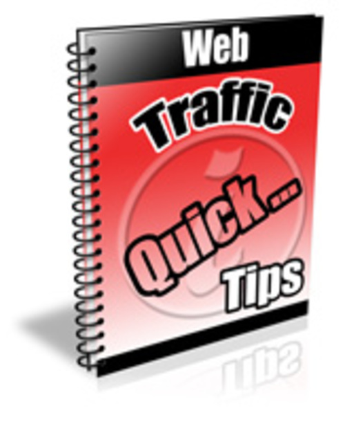 Product picture Web Traffic Quick Tips E-course - with PLR + BONUSES!
