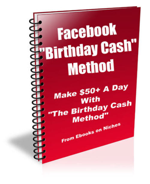 Product picture Facebook Birthday Cash Method
