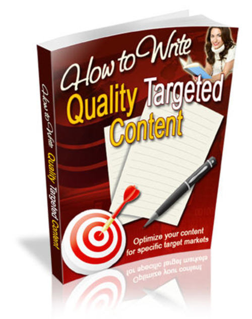 Product picture How to Write Quality Targeted Content - MRR+Mystery BONUSES!