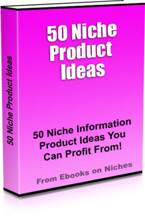 Product picture 50 Niche Product Ideas - with MRR + 2 Mystery BONUSES!